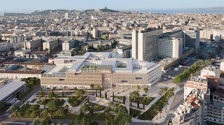 Vu d'architecte du futur bâtiment